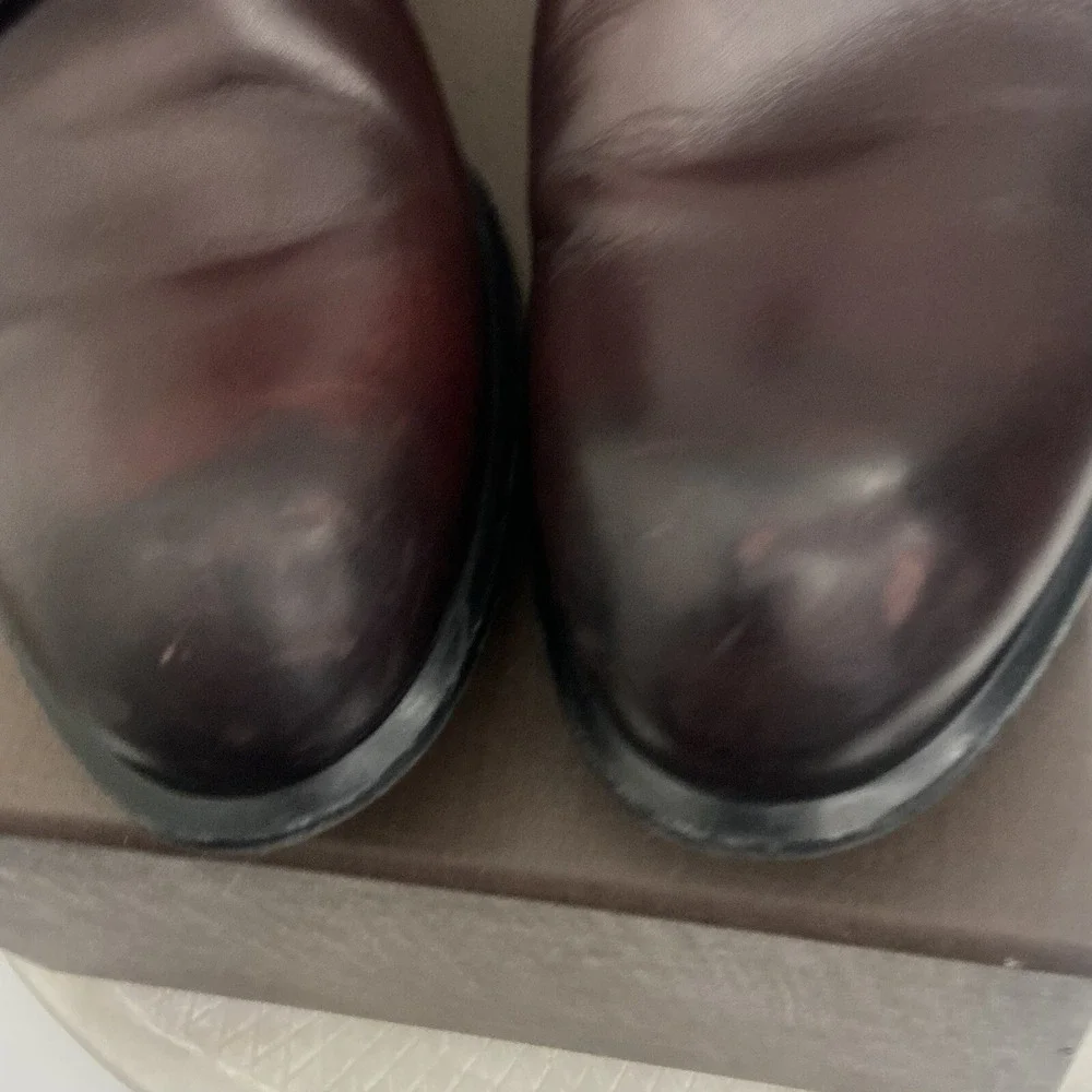 Louis Vuitton LV Dress Shoes Oxford Derby Epi Leather Brown Men's Size UK 7 US 8